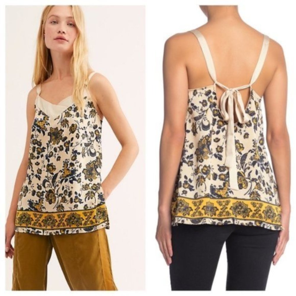 Free People Floral Solstice Camisole. S, M